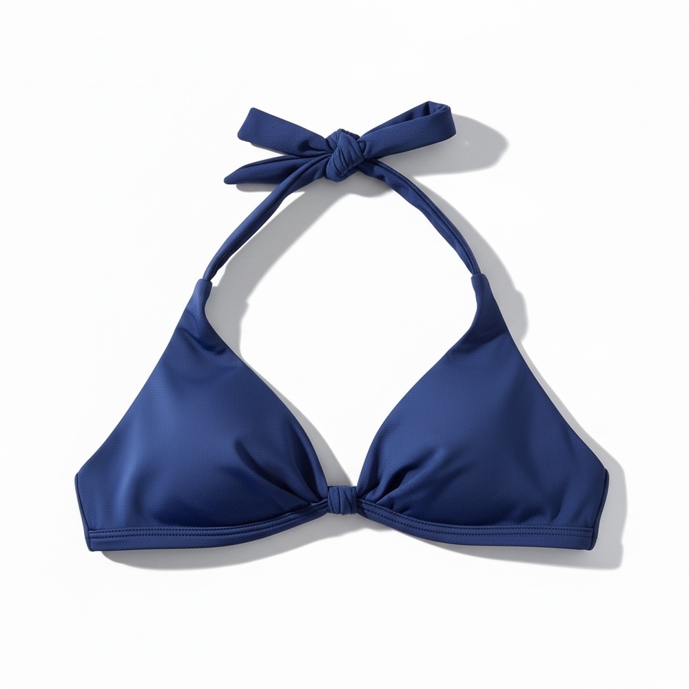 Becca halter bikini top navy